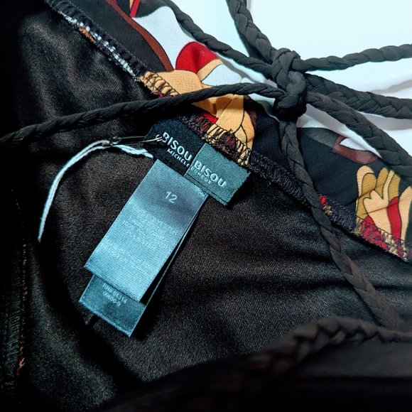 Y2K Bisou Bisou Braided Halter Dress - Picture 4 of 4